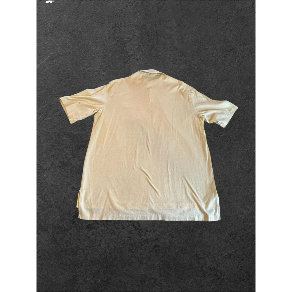 Polo Golf Ralph Lauren Shirt Mens Large Yellow Pima Cotton Pocket Polo